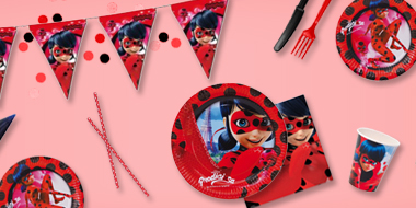 Kit n.64 Ladybug miraculous - accessori festa prodigiosa 64 persone