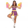 Costume da Cheerleader per Donna Lilla