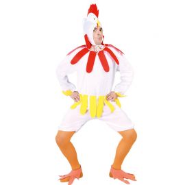 Costume da Gallina per Adulto Colore Bianco