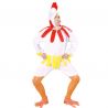 Costume da Gallina per Adulto Colore Bianco Shop