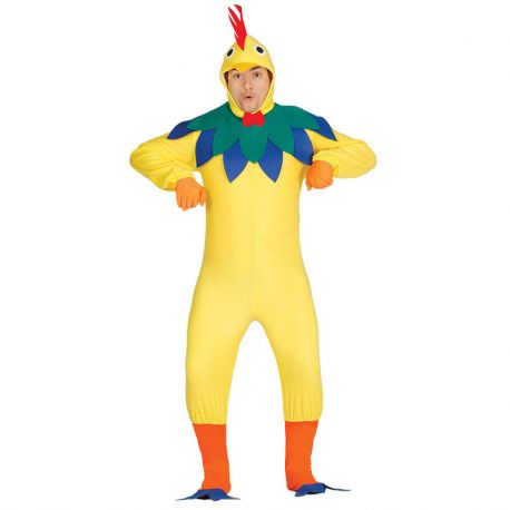 Costume da Gallo per Uomo Dettagli Blu