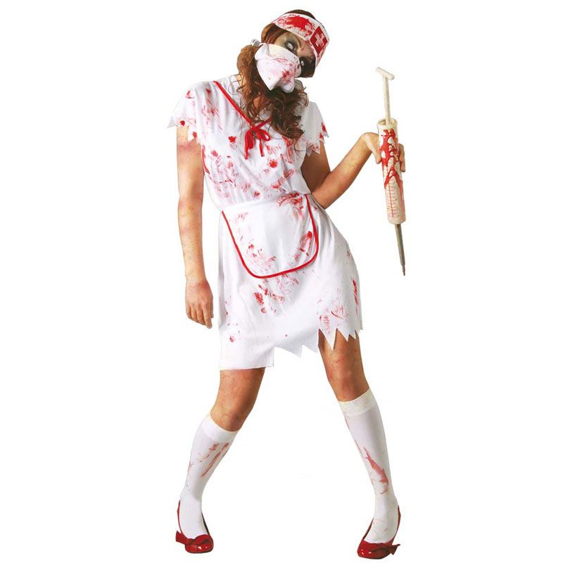 Costume da Infermiera Zombie per Donna con Mascherina