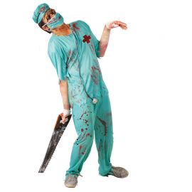 Acquista Costume da Chirurgo Zombie per Uomo con Mascherina