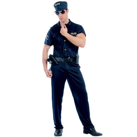 Costume da Agente di Polizia con Cappello per Uomo Shop
