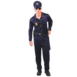 Costume da Poliziotto per Uomo con Dettagli Dorati