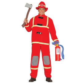 Costume da Pompiere per Uomo con Cappello