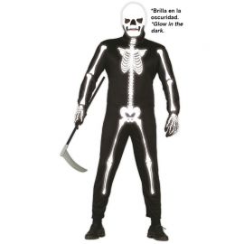 Costume da Skeleton Glow in the Dark per Uomo con Maschera