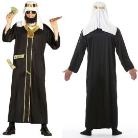 Costume da Sceicco per Uomo con Tunica Nera