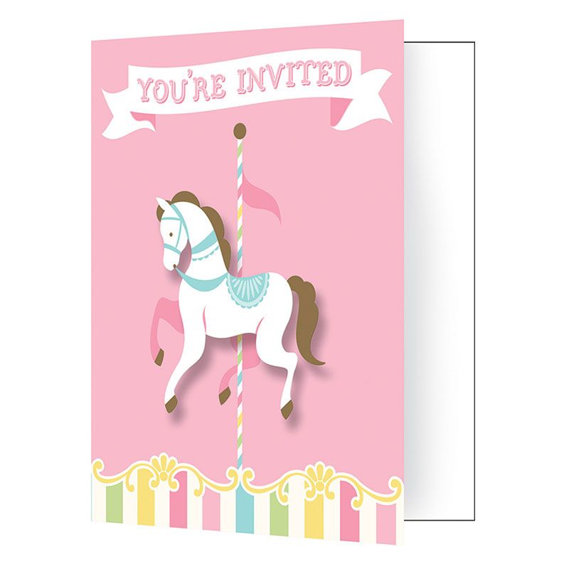 10 10 x My Little Pony inviti per festa di compleanno con 10 buste senza 