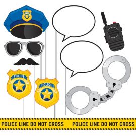 Stendardo Compleanno Polizia Per Bambini | 180x110 Cm Sfondo Tessuto Festa A Tema