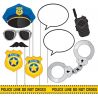 10 Accessori Polizia per Photocall Shop