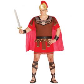 Costume da Centurione per Uomo con Mantello Rosso