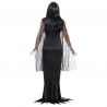 Costume Morticia Addams Nero con Pizzo Shop