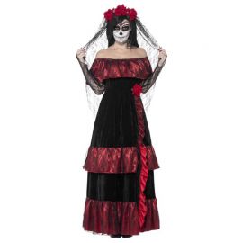 Costume Traditionale Catrina Dia de Los Muertos Adulti