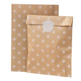 8 Sacchetti di Carta Kraft con Adesivi 8 Sacchetti di Carta Kraft con Adesivi