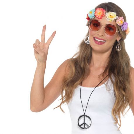 Kit accessori da hippie retrò per adulto: Accessori,e vestiti di