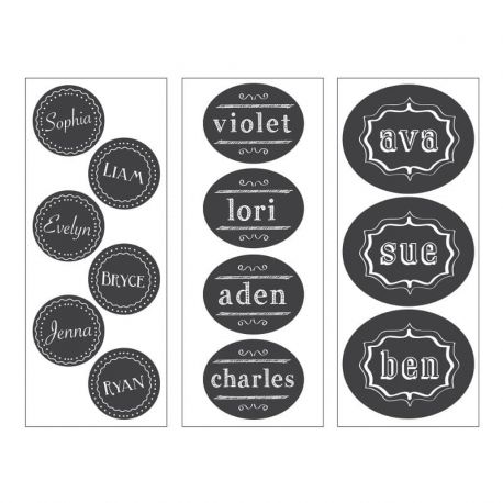 13 Etichette Personalizzabili Chalkboard