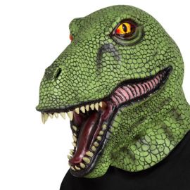 Maschera da Dinosauro Verde in Lattice