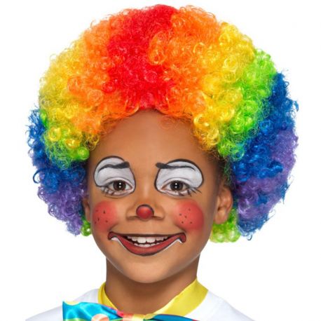 Parrucca da Pagliaccio per Bambini Multicolor