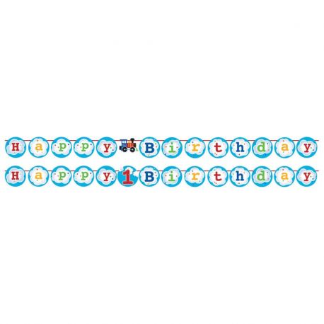 Festone Trenino con Stickers 210 cm