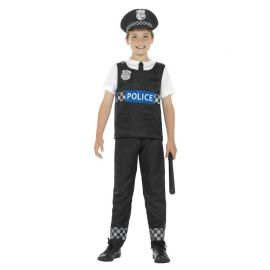 Costume da Poliziotto Bianco e Nero per Bambino