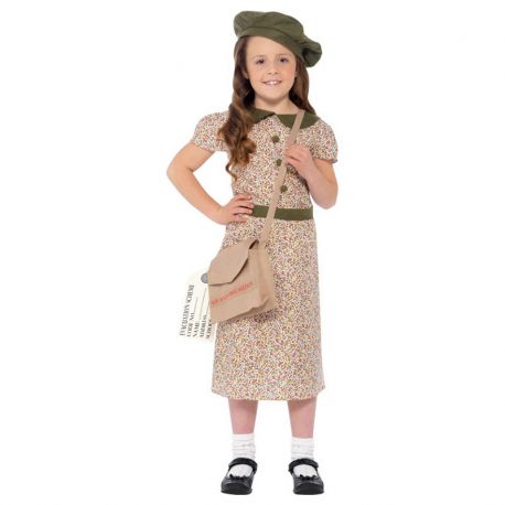 Costume da Bambina Evacuata Stampato