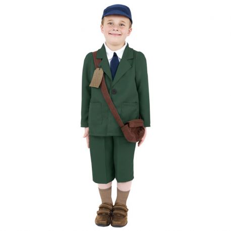 Costume da Evacuato Seconda Guerra Mondiale per Bambino