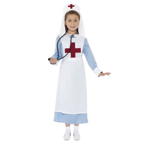 Costume da Infermiera Prima Guerra Mondiale per Bambina