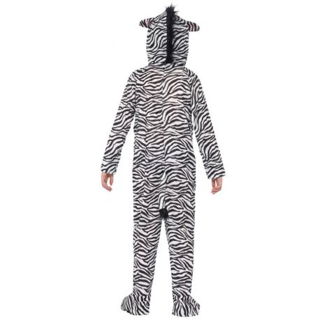 Costume da zebra con cappuccio per bambino