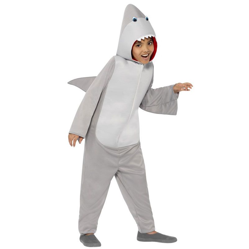 costume carnevale squalo per ragazzi 7-9 anni