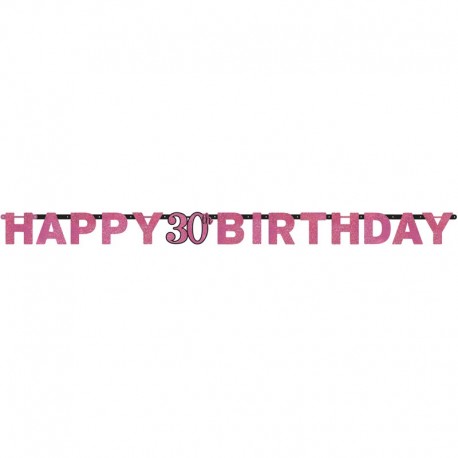 Lettere Compleanno 30 anni Elegant Pink