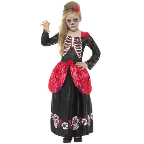 Compra Costume del Giorno dei Morti Deluxe per Bambina