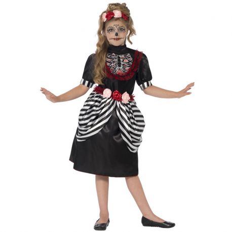 Compra Costume da Teschio Messicano con Cerchietto per Bimba 