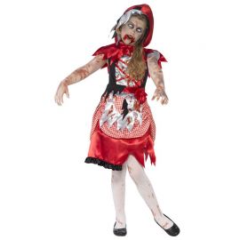 Acquista Costume da Cappuccetto Rosso Zombie per Bambina