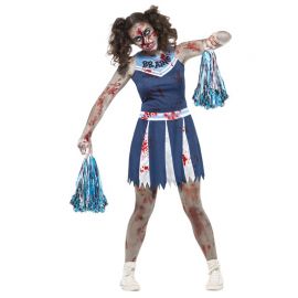 Acquista Costume da Ragazza Pon Pon Zombie per Donna