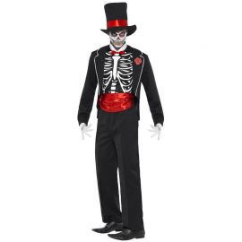 Compra Costume da Scheletro del Giorno dei Morti con Fascia 