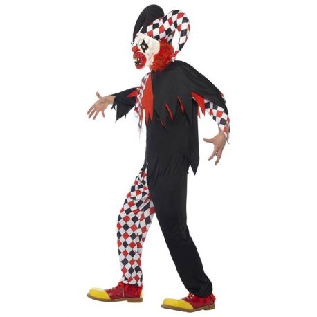 California Costumes Costume Da Giullare Malvagio Per Uomo - Completo Con Maschera E Cappuccio