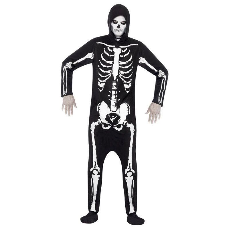 Costume Scheletro 3D Per Bambini ZUCOS - Tuta Intera Con Maschera E Falce, Unisex, Per Halloween