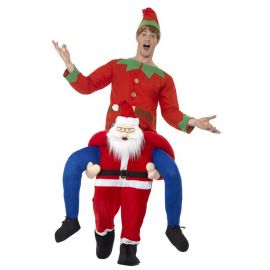 Costume di Santa Claus Piggyback per Uomo