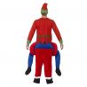 Costume di Santa Claus Piggyback per Uomo