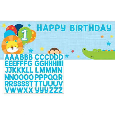 Striscione Personalizzabile One is Fun per Bambino