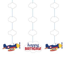 3 Decorazioni Appese Aeroplanini