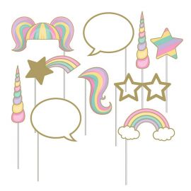 10 Accessori Unicorno Sparkle Photobooth