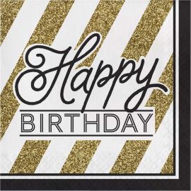 Striscione Compleanno 40 Anni Oro Nero 185x90 Cm | Tessuto Con Dettagli In Strass, Decorazione Festa