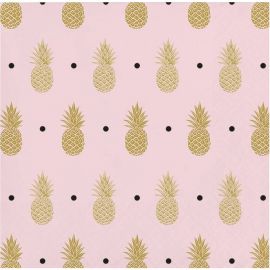 16 Tovaglioli Ananas Matrimonio 25 cm