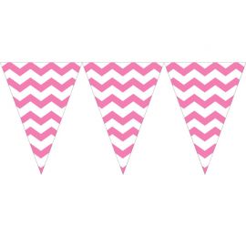 Festone Triangular Chevron Rosa Festone Triangular Chevron Rosa