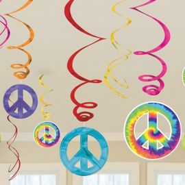 12 Decorazioni Appese Hippie forma Spirale 12 Decorazioni Appese Hippie forma Spirale
