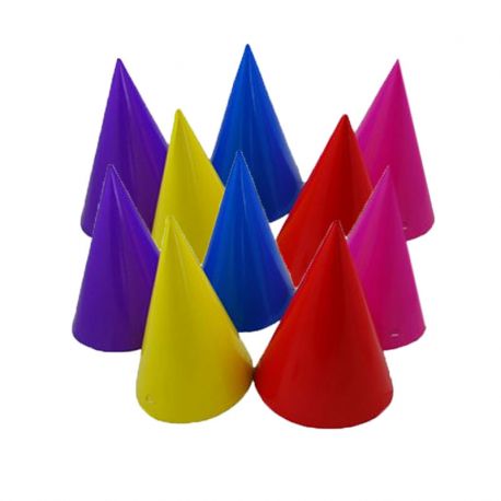 8 Cappelli forma Cono Colori Assortiti