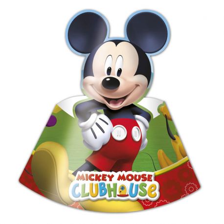 6 Cappelli di carta Mickey Mouse