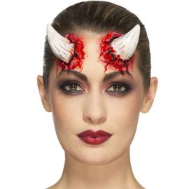 Hifot 2 Pezzi Corna da Diavolo Cerchietto Diavolo Corna Diavolo Rosse e  Nero Accessori Halloween,Cerchietto Halloween Carnevale Donna